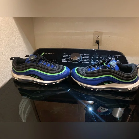 Nike | Shoes | Nike Air Max 97 Hyper Blue Green Strike  display picture 1